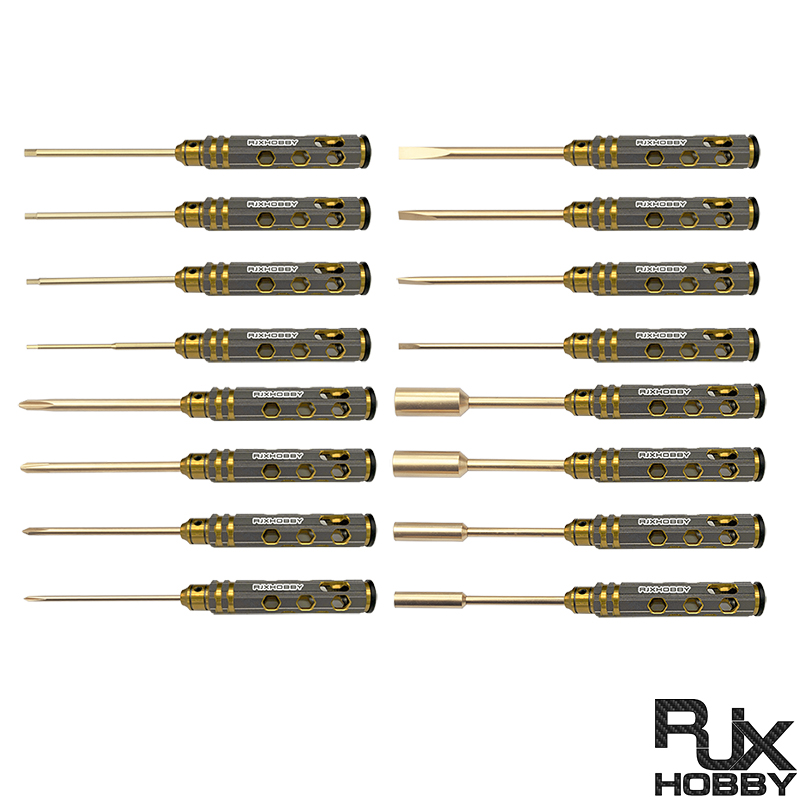 RJX Hex /Nut/ Phillips/ Flat Screwdriver 16 pcs kits