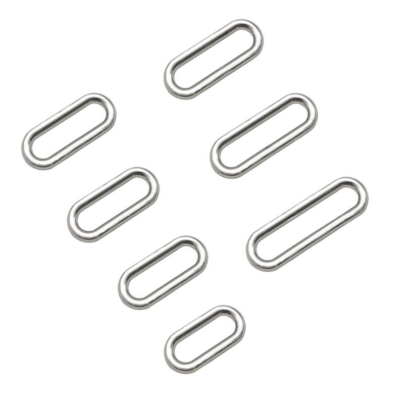RJX 50pcs Sliver zinc alloy Metal battery strap Buckle