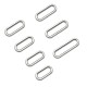 RJX 50pcs Sliver zinc alloy Metal battery strap Buckle