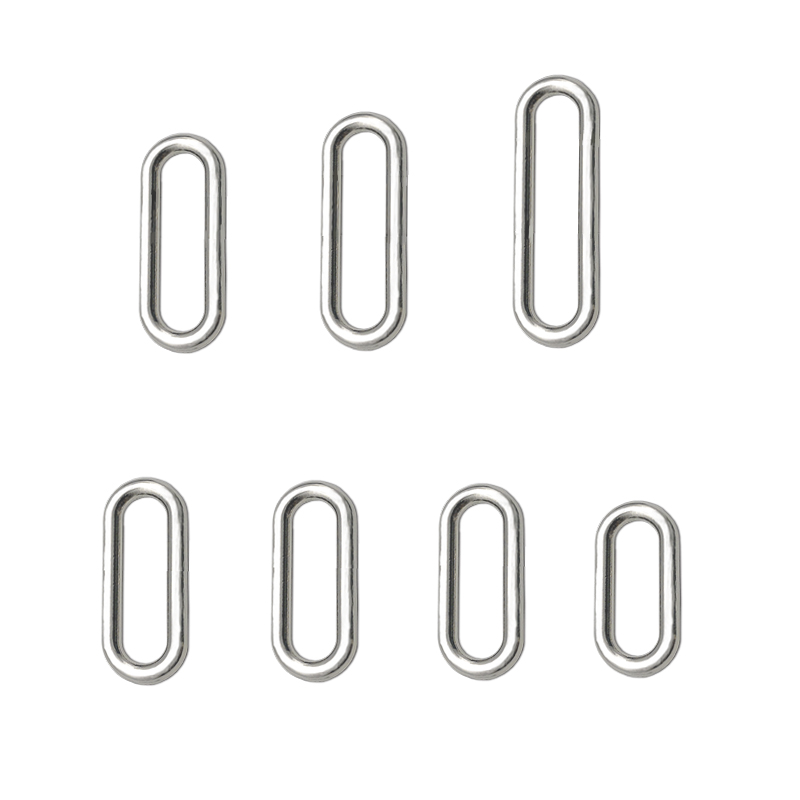 RJX 50pcs Sliver zinc alloy Metal battery strap Buckle