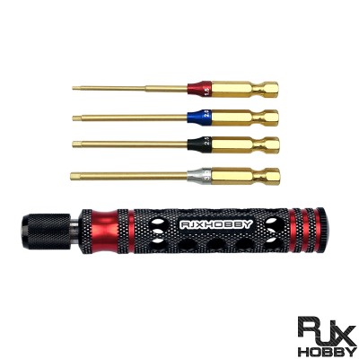 RJX 6.35mm 4 in1 Hex Screwdriver 1.5 2.0 2.5 3.0mm for RC Car helicopter FPV