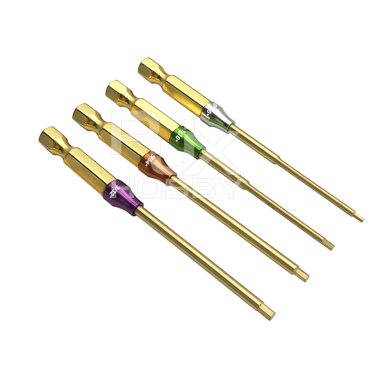 RJX 6.35mm Hex Screw driver 0.05", 1/16", 5/64", 3/32"