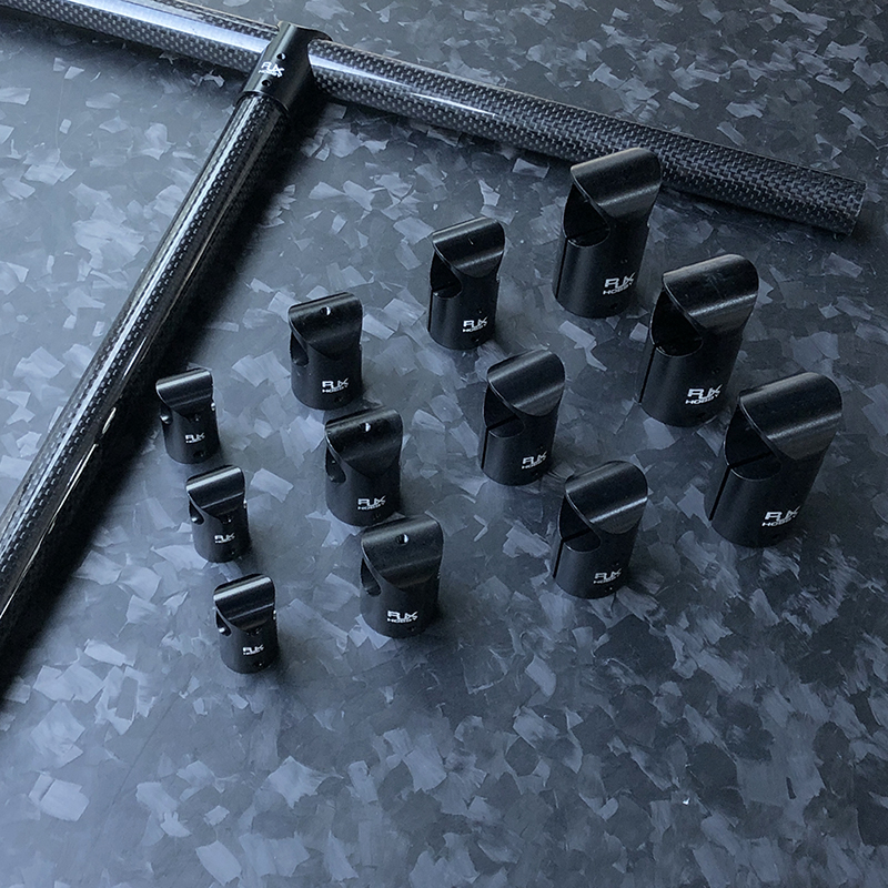 RJX 1pcs 12mm/16mm/20mm/25mm/30mm Aluminum Landing Gear Tee Tripo for Carbon Fiber Tube Agriculture Drone UAV