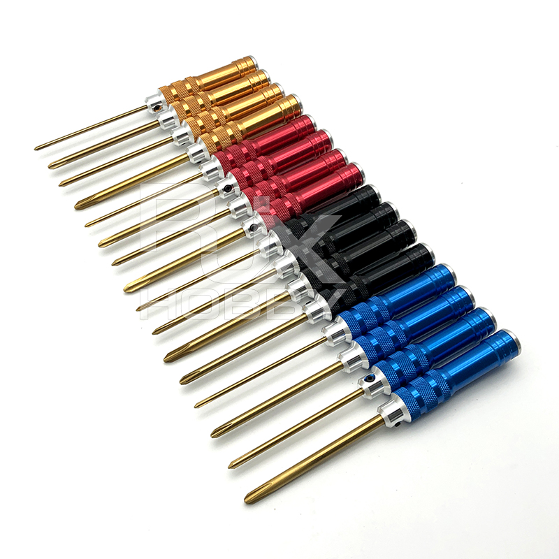 RJX 4pcs Phillips Screwdriver Tools Kit Set 3.0mm 4.0mm 5.0mm 5.8mm for RC FPV Car Boat Airplane