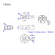 RJX 1PCS 12 / 16 / 20 / 25 / 28mm Motor Mount Seat for UAV Hexacopter Multicopter Agricultural Drone 