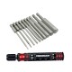 RJX 10PCS  1/4 Inch 6.35mm Length75mm  H1.5,H2,H2.5, H3, H4, H5, H6, H8, H10,H12  Hex Shank Magnetic Hexagon Screwdriver