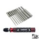 RJX 10PCS  1/4 Inch 6.35mm Length75mm  H1.5,H2,H2.5, H3, H4, H5, H6, H8, H10,H12  Hex Shank Magnetic Hexagon Screwdriver