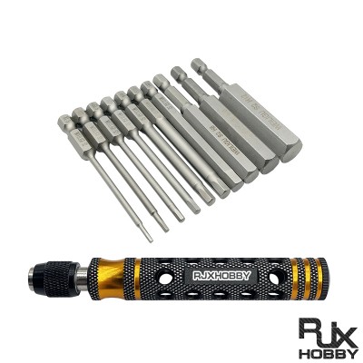 RJX 10PCS  1/4 Inch 6.35mm Length75mm  H1.5,H2,H2.5, H3, H4, H5, H6, H8, H10,H12  Hex Shank Magnetic Hexagon Screwdriver