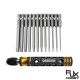 RJXHOBBY 12pcs 1/4 Inch 6.35mm Length 75mm Plum Magnetic Screw Driver Bits Sets T5 T6 T7 T8 T9 T10 T15 T20 T25 T27 T30 T40 Hex Shank