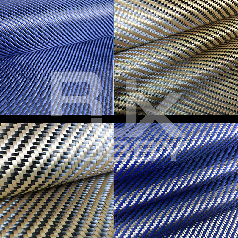 RJXHOBBY Carbon Fiber Aramid  Cloth Fabric Twill Weave Panel Sheet
