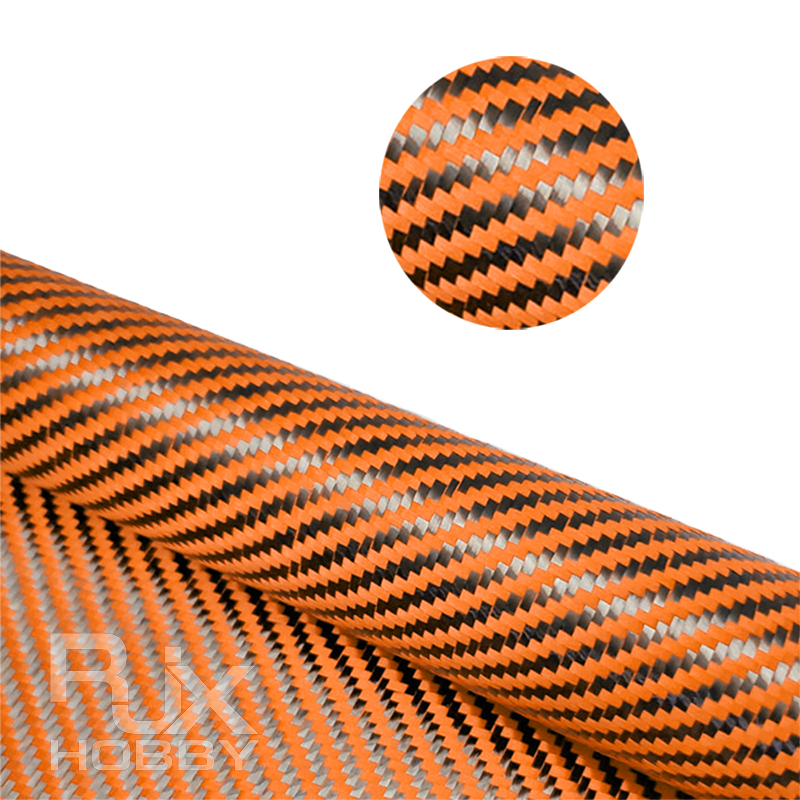 RJXHOBBY Carbon Fiber Aramid  Cloth Fabric Twill Weave Panel Sheet