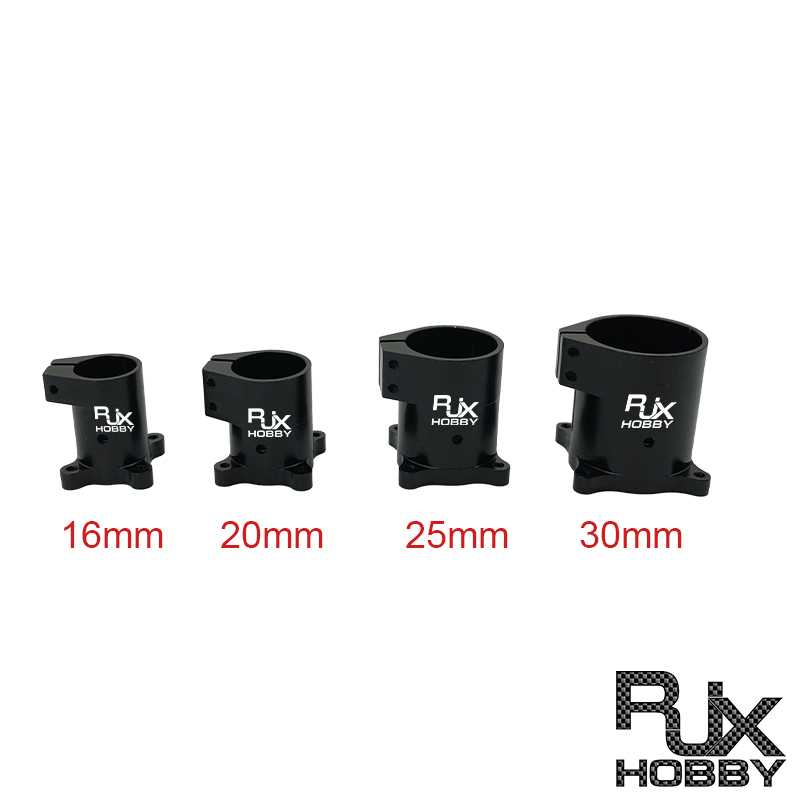 RJXHOBBY 1pcs 90° D16 20 25 30 35 40mm Landing Gear Vertical Mount Base Nozzle Connecting Rod Fixing Parts for RC UAV Drone