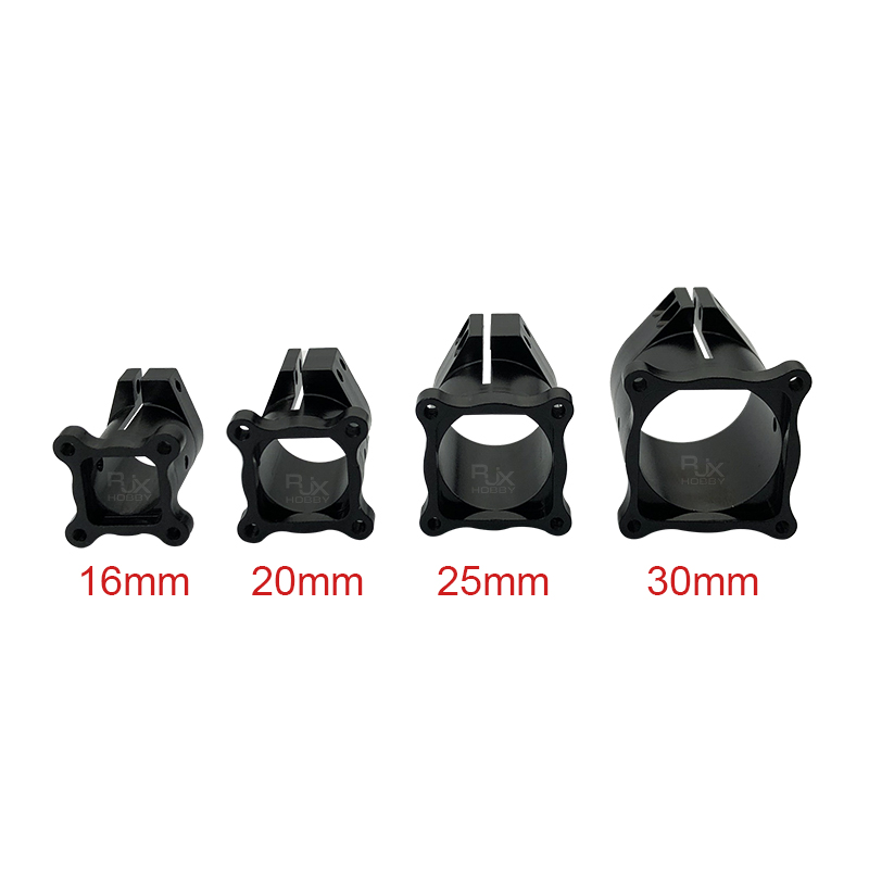 RJXHOBBY 1pcs 90° D16 20 25 30 35 40mm Landing Gear Vertical Mount Base Nozzle Connecting Rod Fixing Parts for RC UAV Drone