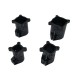 RJXHOBBY 1pcs 90° D16 20 25 30 35 40mm Landing Gear Vertical Mount Base Nozzle Connecting Rod Fixing Parts for RC UAV Drone