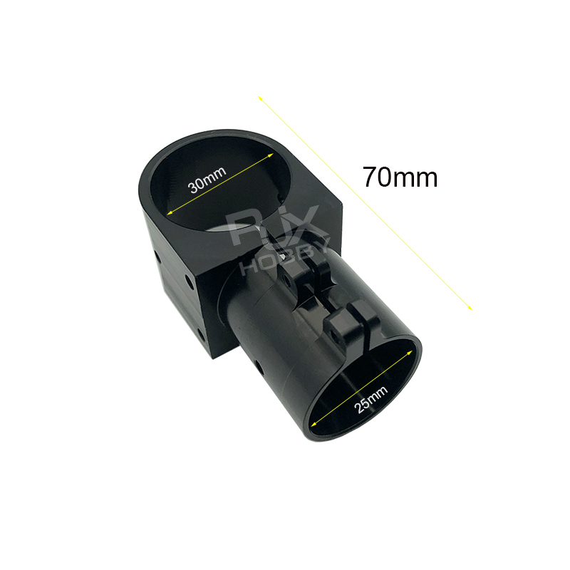 RJX Landing Gear Aluminum Alloy Tee Tripod  25m to 30mm Carbon Fiber Tube Connector For Agriculture Drone UAV