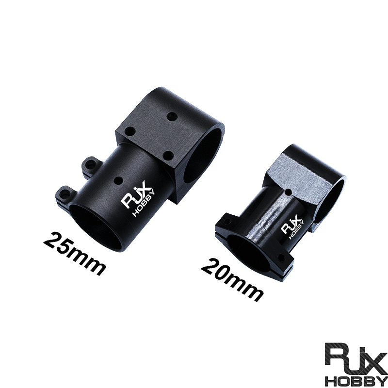 RJX 1pcs Landing Gear Aluminum Alloy Tee Tripod 20 to 20mm / 25m to 25mm Carbon Fiber Tube Connector For Agriculture Drone UAV