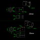 RJX 1pcs Landing Gear Aluminum Alloy Tee Tripod 20 to 20mm / 25m to 25mm Carbon Fiber Tube Connector For Agriculture Drone UAV