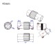 RJX 1PCS 30mm/35mm/40mm/45mm Folding Arm Carbon Tube Connector Clip Self-lock Folding Rack Parts for RC Agriculture UAV Drone