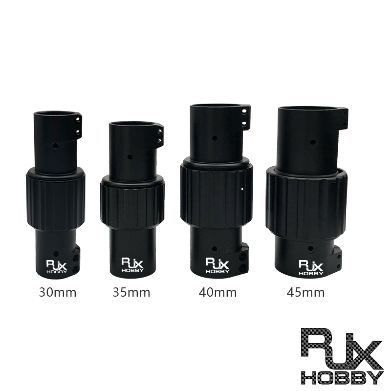 RJX 1PCS 30mm/35mm/40mm/45mm Folding Arm Carbon Tube Connector Clip Self-lock Folding Rack Parts for RC Agriculture UAV Drone