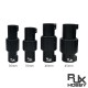 RJX 1PCS 30mm/35mm/40mm/45mm Folding Arm Carbon Tube Connector Clip Self-lock Folding Rack Parts for RC Agriculture UAV Drone