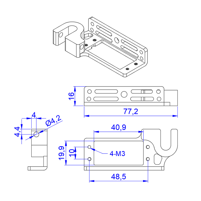 RJX Servo Dispenser Parabolic Switch Device  for  Standard Servo