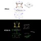 RJX  1pcs 30/40/45/50mm  Alum Pipe clamps for carbon fiber tube