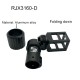 RJX 1pcs 30mm Aluminum CNC Folding Piece Arm Pipe Clamp Folding Pipe Holder Parts for Plant Agriculture UAV Drone Machine Arm