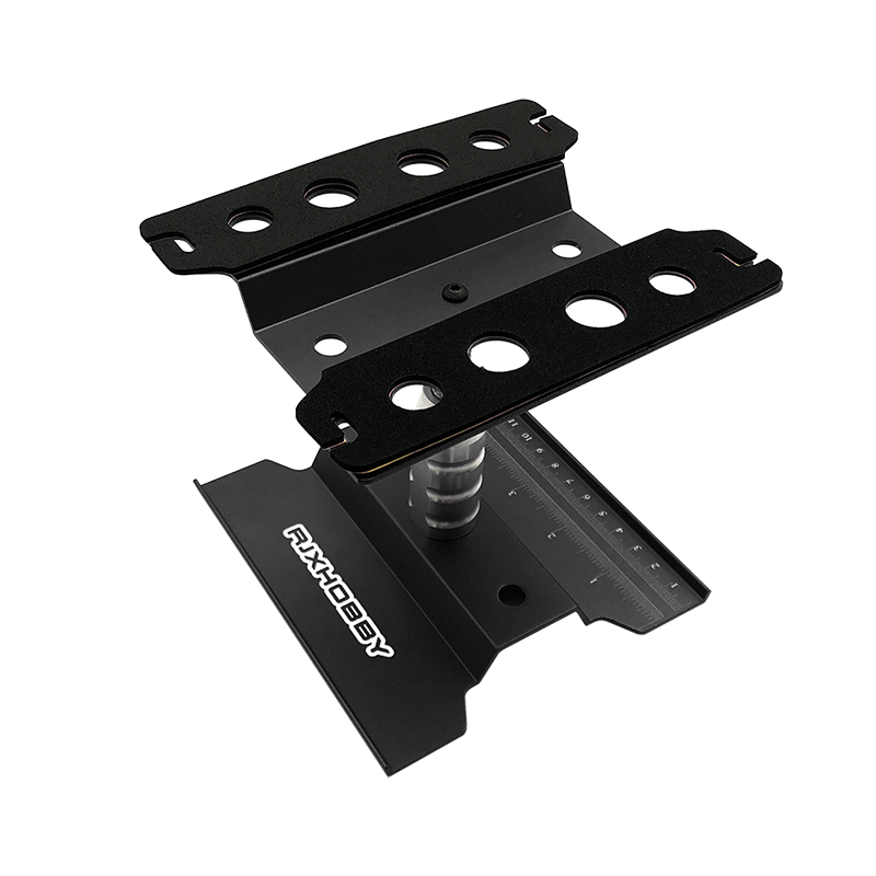 RJX Repair Station Shunting Display Work Stand Platform for 1/10 1/8 TRX4 Defender G63 Bronco SCX10 Wraith RC Car Accessories