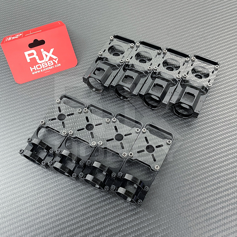 RJX 1pcs 20mm 22mm 25mm Carbon Tube Metal Aluminium Alloy Motor Mount Seat for DIY Quadcopter Frame Kit Parts Accessories