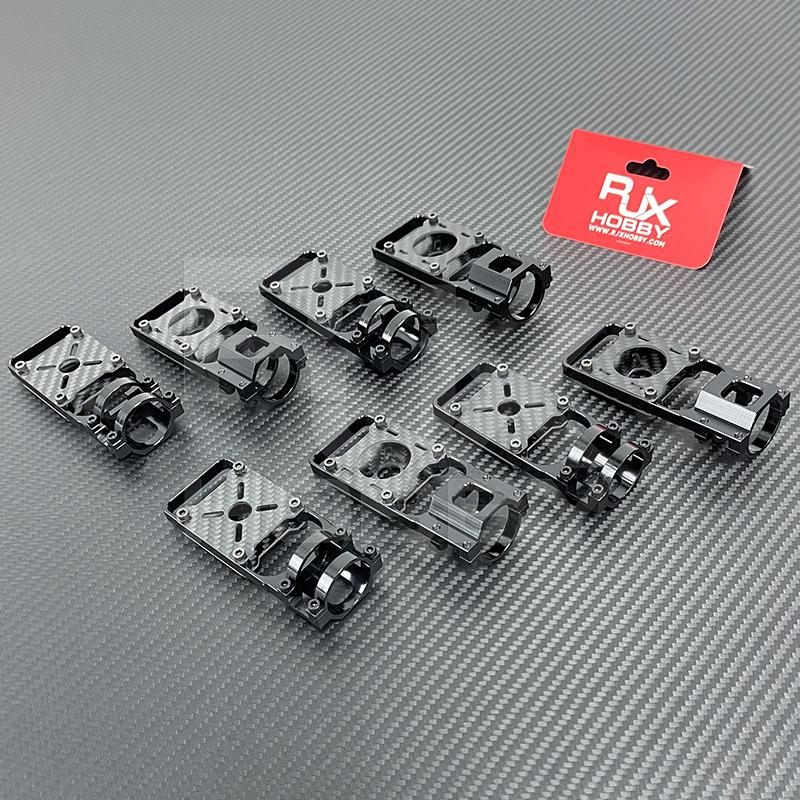 RJX 1pcs 20mm 22mm 25mm Carbon Tube Metal Aluminium Alloy Motor Mount Seat for DIY Quadcopter Frame Kit Parts Accessories