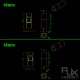 RJX 1pcs 5-50mm Aluminum Pipe Connector Carbon Tube Joint for Drone Quadcopter UAV