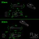 RJXHOBBY 1pcs  25T Futaba Savox Aluminum Servo Horn