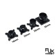 RJXHOBBY 1pcs 16 20 25 30mm Tripod Vertical Fixed Seat Landing Gear Fixture Mount Tube Support for RC Agriculture Plant UAV Drone