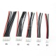 RJX 5Pcs 1S 2S 3S 4S 5S 6S 7S 8S 9S 22AWG Battery Balance Charger Silicone Cable Wire JST-XH Connector Balancer Cable