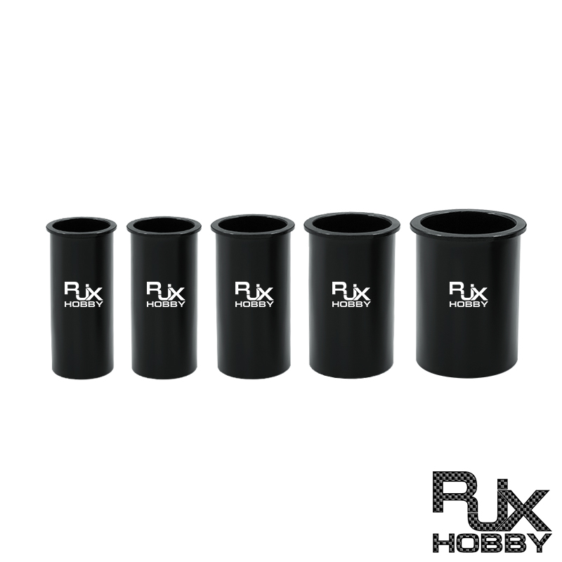 RJXHOBBY 5pcs OD14/16/18/20/23/28mm Carbon Fiber Pipe Lining Aluminum Inner Protector Sleeve Ring Parts for RC Landing Gear