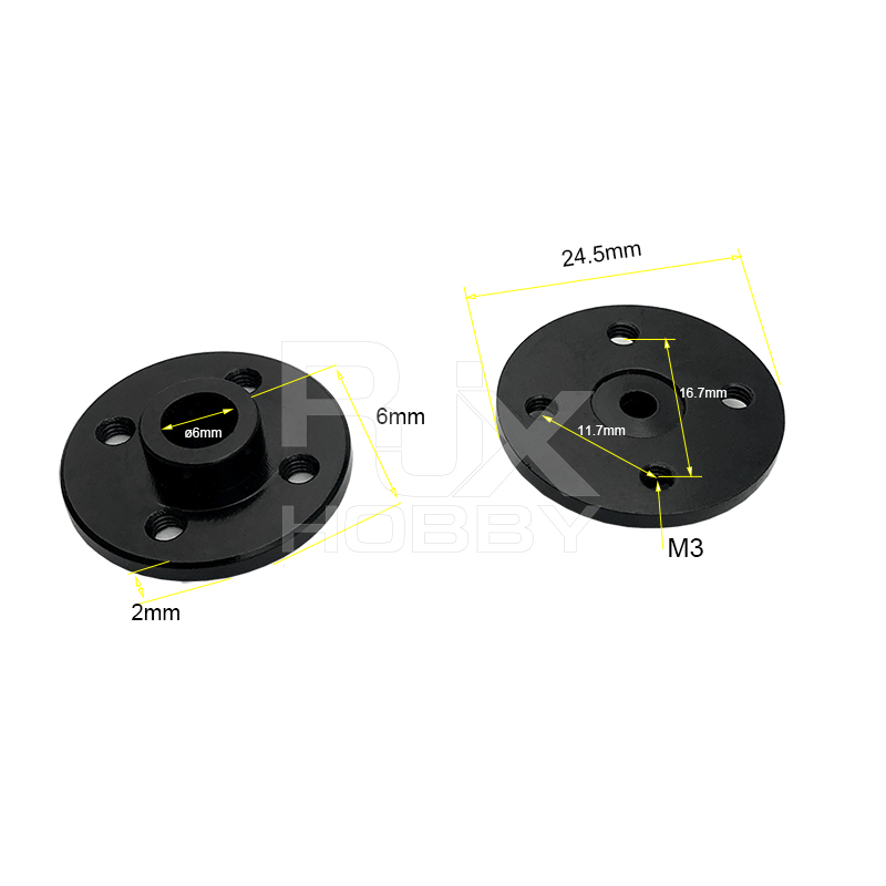 RJX Small disc 25T standard steering gear general metal rudder disk robot MG995 MG996 standard