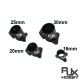 RJX 1PCS  D16/20/25/30mm Tripod Fixed Mount Landing Gear Carbon Tube Fixture Pince Fixing Mount Connector Joint for UAV
