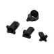 RJX 1PCS  D16/20/25/30mm Tripod Fixed Mount Landing Gear Carbon Tube Fixture Pince Fixing Mount Connector Joint for UAV