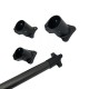 RJX 1PCS  D16/20/25/30mm Tripod Fixed Mount Landing Gear Carbon Tube Fixture Pince Fixing Mount Connector Joint for UAV