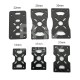RJXHOBBY 1pcs 3K Carbon Fiber Plate Motor Fixed Mount Clip Holder Bracket for 12/16/20/22/25/30mm Tube Clamp RC Drone DIY