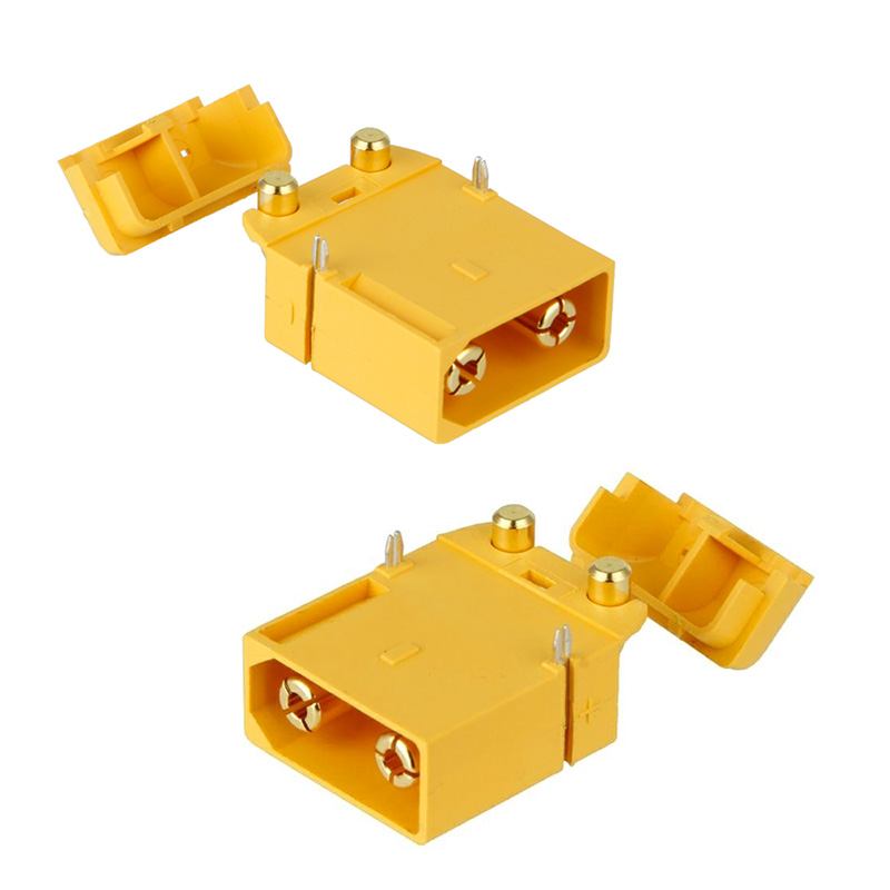 RJXHOBBY 5Pair XT90PW Male Female Horizontal Connector 4.5mm Brass Gold Banana Bullet Plug For RC Lipo Battery PCB Board Parts