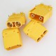 RJXHOBBY 5Pair XT90PW Male Female Horizontal Connector 4.5mm Brass Gold Banana Bullet Plug For RC Lipo Battery PCB Board Parts