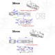 RJX 1PCS 16 / 25 / 30 / 35mm Motor Mount Seat for UAV Hexacopter Multicopter Agricultural Drone