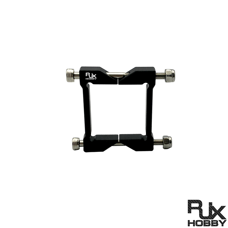 RJX Square Aluminum Tube Clamp for 25mm Square Carbon Fiber Tubes