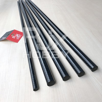 RJX 1pcs 3K Carbon Fiber Solid Rods Length 1000mm diameter 4-12mm
