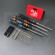 RJXHOBBY 12pcs 1/4Inch 6.35mm Torx Head Electric Screwdriver Bits Tip with handle T5 T6 T7 T8 T9 T10 T15 T20 T25 T27 T30 T40