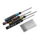 RJXHOBBY 12pcs 1/4Inch 6.35mm Torx Head Electric Screwdriver Bits Tip with handle T5 T6 T7 T8 T9 T10 T15 T20 T25 T27 T30 T40