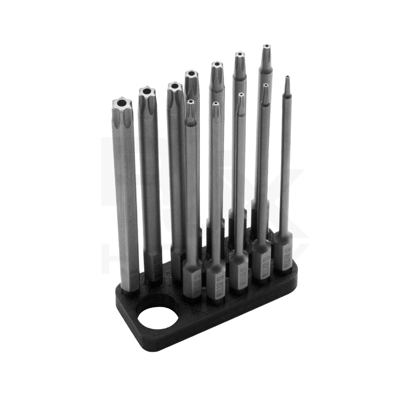 RJXHOBBY 12pcs 1/4Inch 6.35mm Torx Head Electric Screwdriver Bits Tip with handle T5 T6 T7 T8 T9 T10 T15 T20 T25 T27 T30 T40