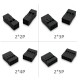 RJX 500pcs DuPont Rubber-shell 2.54mm Spacing DuPont-wire Plug Double Row  2P 3P 4P 5P 6P 7P 8P 9P 10P 