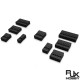 RJX 500pcs DuPont Rubber-shell 2.54mm Spacing DuPont-wire Plug Double Row  2P 3P 4P 5P 6P 7P 8P 9P 10P 